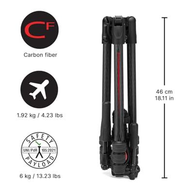 Manfrotto Befree GT PRO 3-Way carbon tripod Manfrotto Befree GT PRO 3-Way carbon tripod