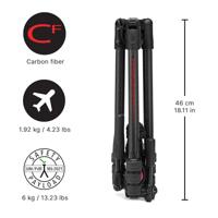 Manfrotto Befree GT PRO 3-Way carbon tripod - thumbnail