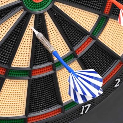 VidaXL Dartbord elektrisch met darts polypropeen zwart VidaXL Dartbord elektrisch met darts polypropeen zwart