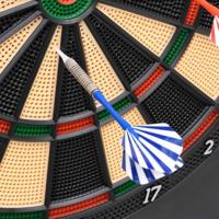 VidaXL Dartbord elektrisch met darts polypropeen zwart - thumbnail