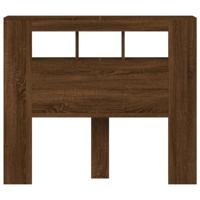 Hoofdeinde met LED 120x18,5x103,5 cm bewerkt hout bruineiken - thumbnail