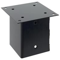 Spokkels vierkant 4 st 101x101 mm gepoedercoat staal antraciet - thumbnail