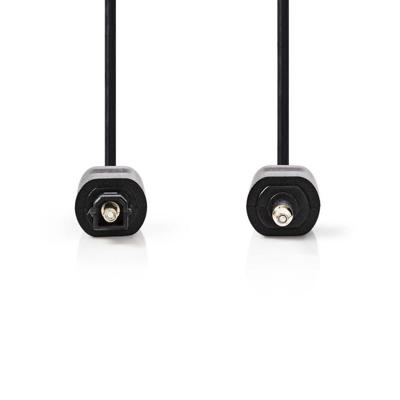 Nedis Optische Audiokabel | TosLink Male | Mini-Toslink | 1 m | 1 stuks - CAGP25100BK10 CAGP25100BK10 Nedis Optische Audiokabel | TosLink Male | Mini-Toslink | 1 m | 1 stuks - CAGP25100BK10 CAGP25100BK10
