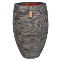Capi vaas elegant deluxe rib - Ø45 cm antraciet - thumbnail