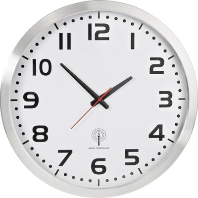 EUROTIME 56863 Wandklok Zendergestuurd 50 cm x 50 cm x 50 cm x 50 cm Zilver