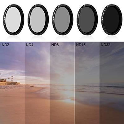 K&F Concept variabel ND Filter ND2-ND32 Nano X - 72mm - thumbnail