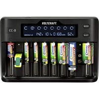 VOLTCRAFT CC-8 Batterijlader Li-ion, LiFePO, NiMH, NiCd A, AA (penlite), AAA (potlood), AAAA (mini), 9 V (blok), C (baby), Sub-C, 10340, 14500, 16340, 17500, - thumbnail