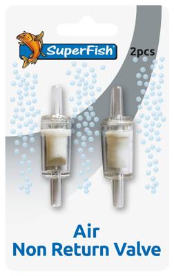 Superfish Lucht Terugslagventiel 2-pack - Geschikt voor 4/6mm Luchtslang, Veilig tegen Waterterugstroom - thumbnail
