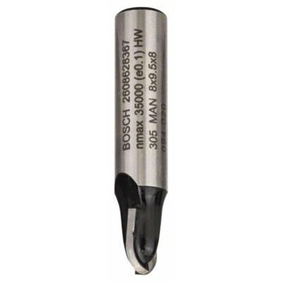 Bosch Accessoires Halfrondprofielfrezen 8 mm, R1 4 mm, D 8 mm, L 9,5 mm, G 40 mm 1st - 2608628367