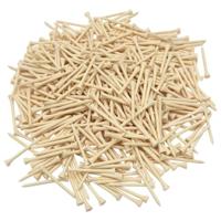 VidaXL 1000 st golftees 70 mm bamboe - thumbnail