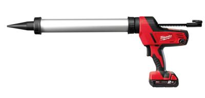 Milwaukee M18 C18 PCG/600A-201B Accu lijm- en kitspuit met 600 ml aluminium patroonhouder 18V 2.0Ah in tas - 4933441305 Milwaukee M18 C18 PCG/600A-201B Accu lijm- en kitspuit met 600 ml aluminium patroonhouder 18V 2.0Ah in tas - 4933441305
