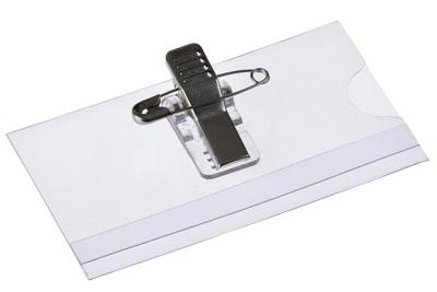 Badge europel met clip+speld 75x40mm 24st