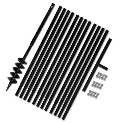 Grondboor 100 mm met 13 m verlengstuk Staal