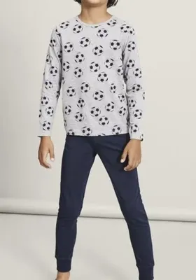 Name it jongens pyjama - Voetbal - Kinder nachtkleding katoen