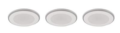 Trio Witte inbouwspotsArgus set van 3 - 653610331