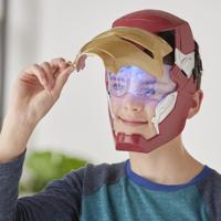 Iron Man elektronisch masker met bewegend vizier, met lichteffecten, Voor kinderen om zich te verkleden als hun favoriete held, Vanaf 5 - thumbnail