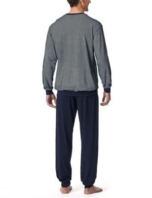 Schiesser Schiesser Heren Pyjama Long nightblue 182196 56/XXL