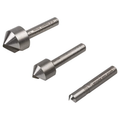 Wolfcraft 2504000 Kegelverzinkboorset 3-delig 6 mm, 12 mm, 16 mm Gereedschapsstaal Cilinderschacht 1 set(s)