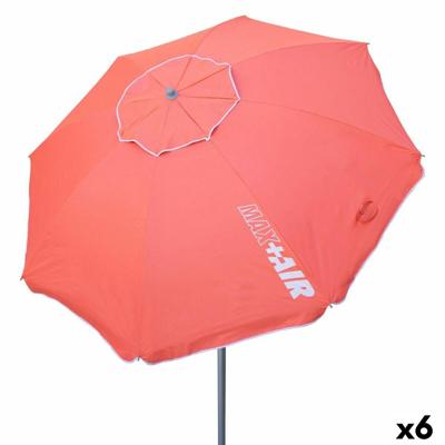 Parasol Aktive UV50 Ø 200 cm Koraal Polyester Aluminium 200 x 198 x 200 cm (6 Stuks)