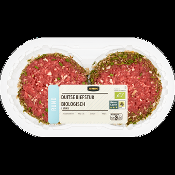 Jumbo Duitse Biefstuk Biologisch 2 Stuks Jumbo Duitse Biefstuk Biologisch 2 Stuks