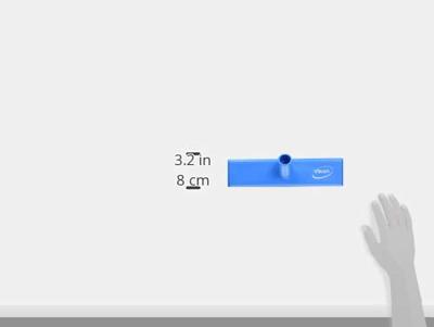 Vikan Vloerschrobber hard met waterdoorlaat 65x270 blauw