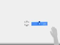 Vikan Vloerschrobber hard met waterdoorlaat 65x270 blauw - thumbnail