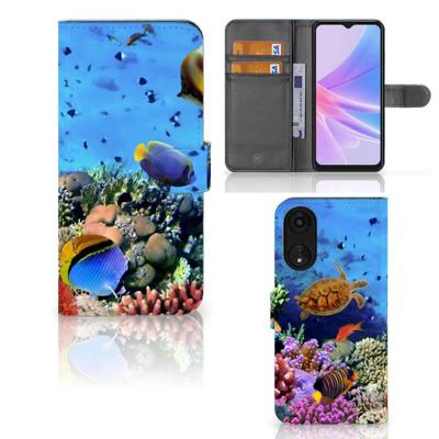 OPPO A78 5G | A58 5G | Telefoonhoesje | Met pasjeshouder | Vissen