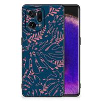 OPPO Find X5 Bloemen Hoesje Palm Leaves - thumbnail