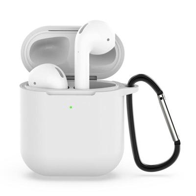 Draadloze koptelefoon schokbestendige siliconen beschermhoes voor Apple AirPods 1/2 (transparant)