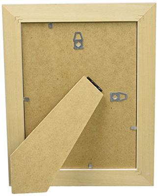 Deknudt Fotokader wit met bruinkleurig accent 15x20 S221H3