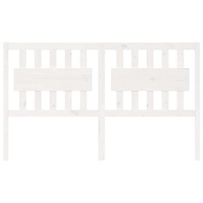 Hoofdbord 155,5x4x100 cm massief grenenhout wit Hoofdbord 155,5x4x100 cm massief grenenhout wit