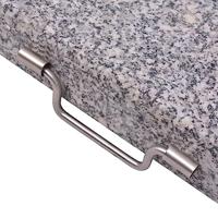 Parasolvoet vierkant 30 kg graniet - thumbnail