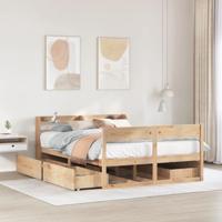 Bedframe zonder matras massief grenenhout 120x200 cm - thumbnail