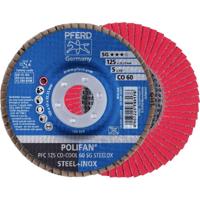 PFERD TOOLS 67760625 PFC 125 CO-COOL 60 SG STEELOX Lamellenschijf Diameter 125 mm Boordiameter 22.23 mm Aluminium legering, Legering op nikkelbasis, - thumbnail