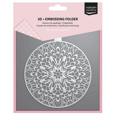Vaessen Creative • 3d embossing folder kerstbal 15x15cm