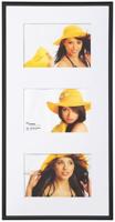 Walther Design Fotolijst New Lifestyle 3x 13x18 cm zwart - thumbnail