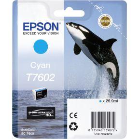 Epson T7602 Cartridge Cyaan