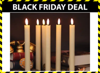 6 LED Dinerkaarsen op batterij - Afstandsbediening - Wit - thumbnail