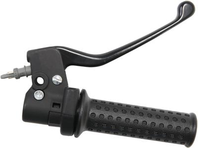 Domino gasdraaigreep armatuur "scooters throttle grips alu sw 1-pull, brake leve