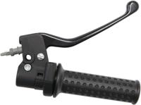 Domino gasdraaigreep armatuur "scooters throttle grips alu sw 1-pull, brake leve - thumbnail
