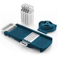 Opvouwbare mandoline - ARTHUR MARTIN - AMM530 - 6 in 1 - 3 raspmessen en 3 groentesnijmessen - RVS - thumbnail