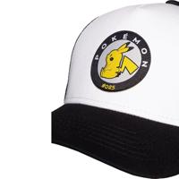 Pokémon - Men's Adjustable Cap Pikachu White/Black - thumbnail