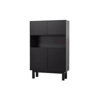WOOOD Buffetkast 'Finca' Mat zwart, 170 x 110cm - thumbnail