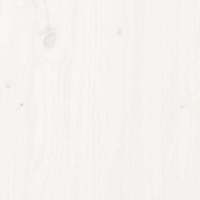 Bedframe zonder matras massief grenenhout wit 140x190 cm