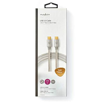Nedis USB-Kabel | USB-C Male naar USB-C Male | 480 Mbps | 1 m | 1 stuks - CCTB60800AL10 CCTB60800AL10