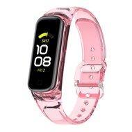 Doorzichtige TPU band (zon verkleurend) - Transparant roze - Samsung Galaxy Fit 2 Doorzichtige TPU band (zon verkleurend) - Transparant roze - Samsung Galaxy Fit 2