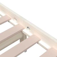 Bedframe massief hout wit 90x200 cm - thumbnail