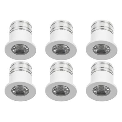 LED Veranda Spot Verlichting 6 Pack - Velvalux - 3W - Warm Wit 3000K - Inbouw - Rond - Mat Wit - Aluminium - Ø31mm