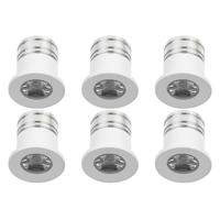LED Veranda Spot Verlichting 6 Pack - Velvalux - 3W - Warm Wit 3000K - Inbouw - Rond - Mat Wit - Aluminium - Ø31mm - thumbnail