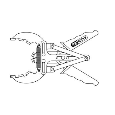 KS Tools 150.1176 Zuigerringtang, Ø 80 - 120 mm
